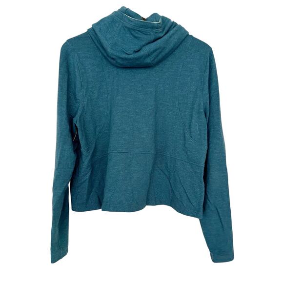 Under Armour Green Cowl Neck Cropped Hoodie Sz L - Picture 5 of 5